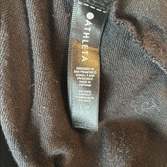 Athleta Black Sleeveless Jumpsuit with Tapered Ankle LP - Picture 5 of 6